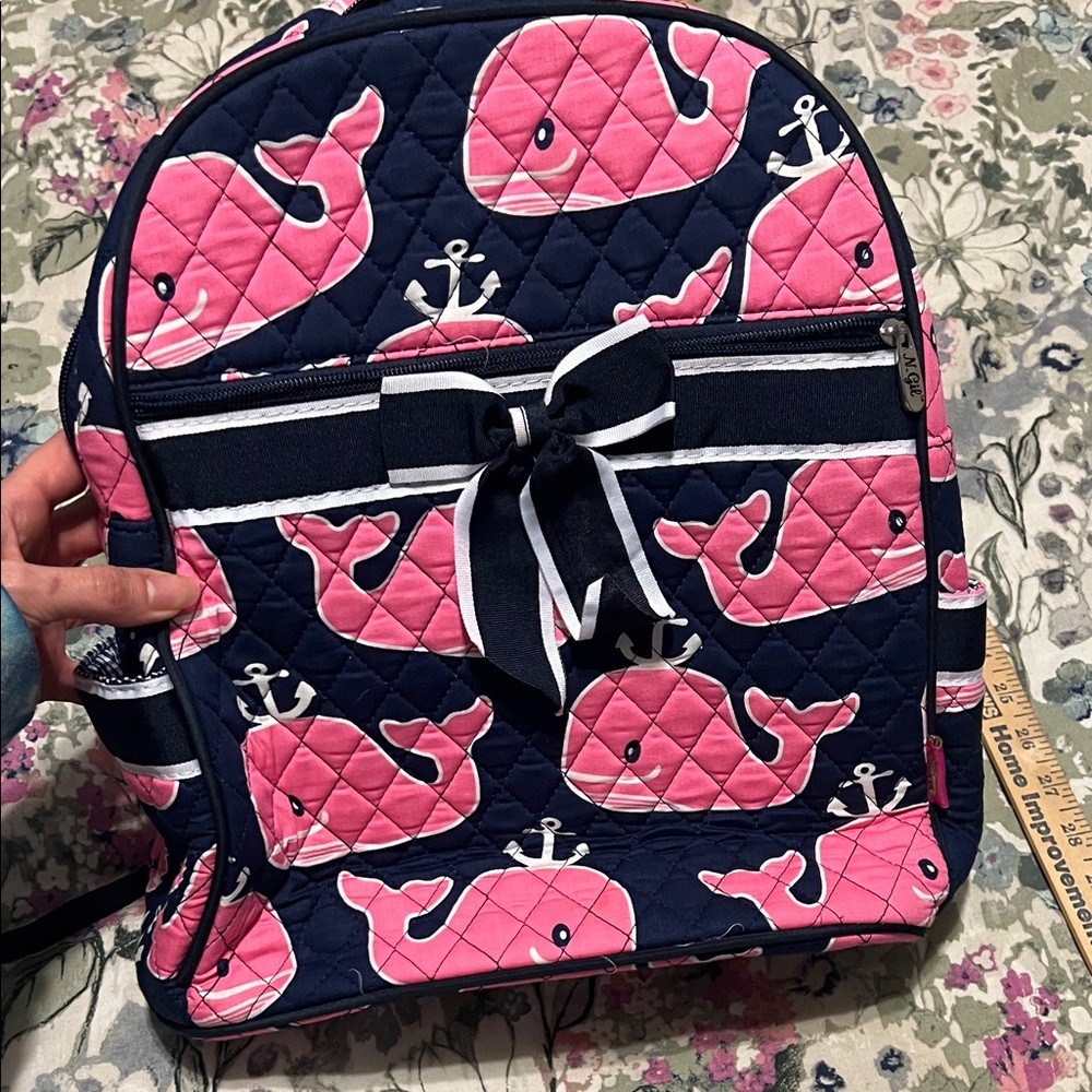 N. Gil Pink Whale Backpack